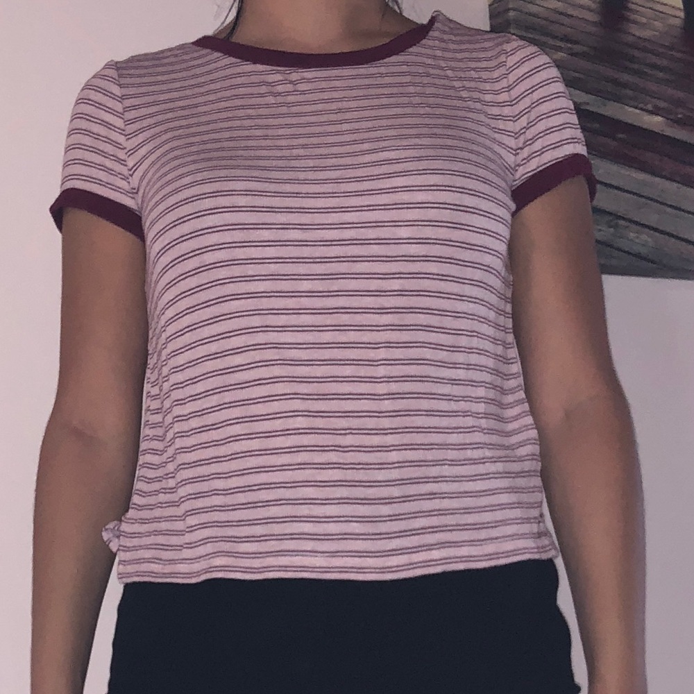 American Eagle Soft & Sexy Striped Tee Size Small